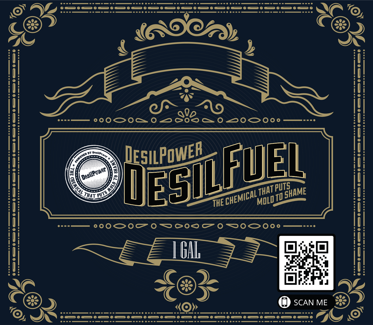 DesilFuel jug label artwork